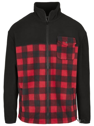 Urban Classics Winter Jacket in black/redcheck