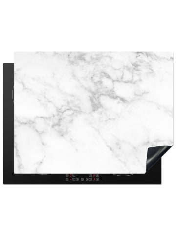 KitchenYeah Herdabdeckplatte Marmor weiß Induktionskochfeldschutz, Kochfeldschutzmatte