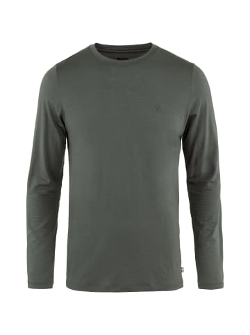 FJÄLLRÄVEN Langarmshirt Abisko Wool in Schlamm