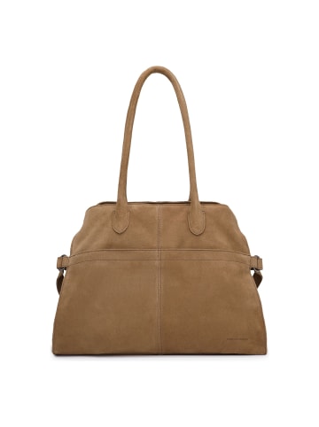 FREDs BRUDER Softly Schultertasche Leder 40 cm in caramel