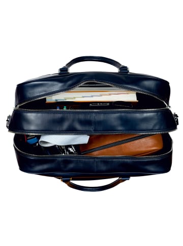 Leonhard Heyden Montreal Weekender Reisetasche Leder 52 cm navy