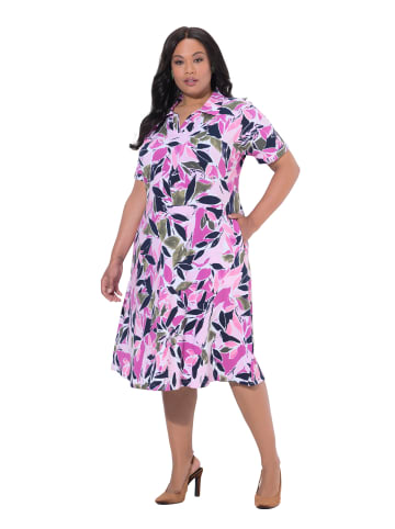 Ulla Popken Midikleid in olivgrau