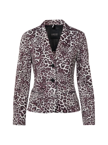 MARC CAIN SPORTS Blazer in aubergine weiß - 0001