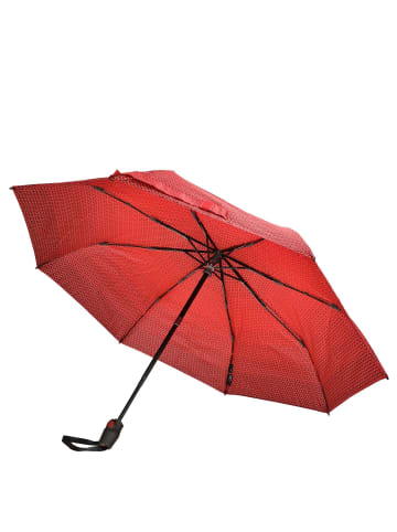 Knirps T.200 M Duomatic - Taschenschirm Regenschirm Ecorepel (Farbe: focus red) in rot