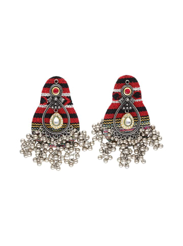 IZIA Damen Ohrringe in Rot Mehrfarbig
