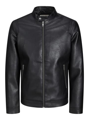 Jack & Jones Bikerjacke 'Rocky' in schwarz