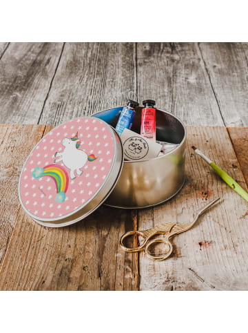 Mr. & Mrs. Panda Teedose Einhorn Regenbogen ohne Spruch in Rot Pastell