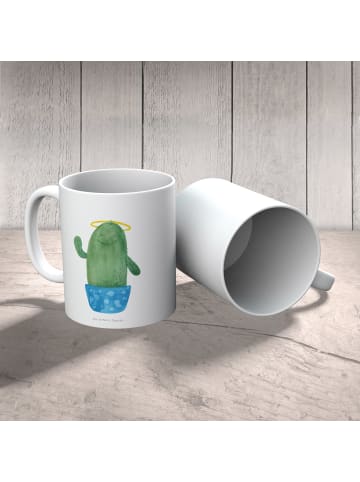 Mr. & Mrs. Panda Kindertasse Kaktus Heilig ohne Spruch in Weiß