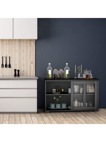 COSTWAY Sideboard in Schwarz