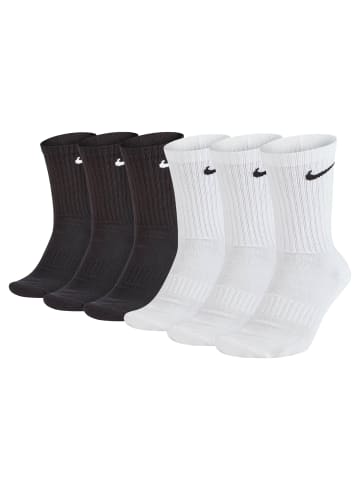 Nike Socken 6er Pack in Schwarz/Weiß