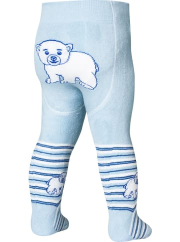 Playshoes Thermo-Strumpfhose Eisbär in Bleu