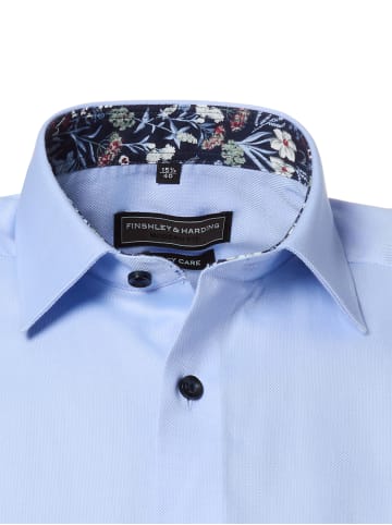 Finshley & Harding Businesshemd Easy Care in hellblau