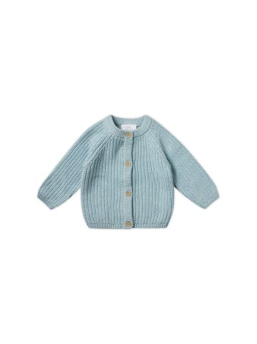 Stellou & friends Gerippter Strick-Cardigan in Pistazie