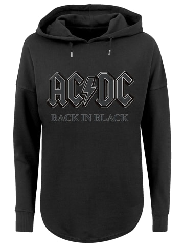 F4NT4STIC Oversized Hoodie ACDC Hoodie Back in Black in schwarz