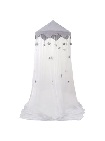 AMANKA Moskitonetz mit Sternen L 65x250x1350cm weiss
