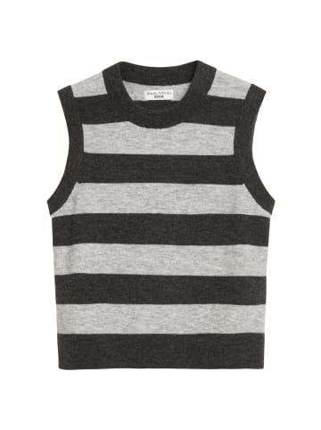 Marc O'Polo DENIM Gestreifter Pullunder regular in Medium Grey