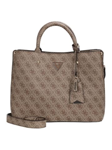 Guess Meridian II Girlfriend - Henkeltasche 30 cm (coal logo) in latte logo