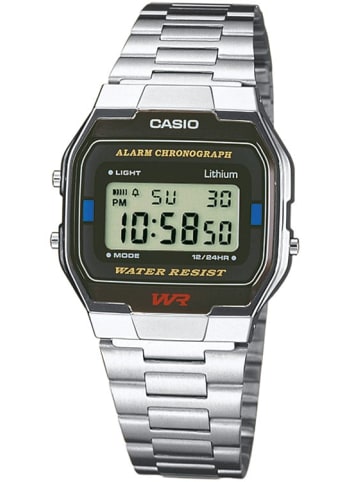 Casio Collection Digitaluhr Schwarz / Silber