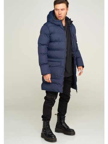 behype Wintermantel PUFFER PARKA in dunkelblau