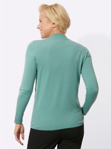 WITT WEIDEN Stehkragenpullover in salbei-ecru-gemustert