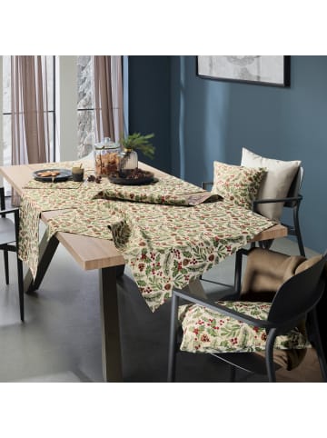 Erwin Müller Gewebt, Gobelin Tischläufer in grün-rot