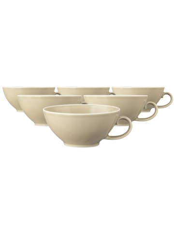 Seltmann Weiden 6er Set Teetassen Beat Color Glaze 140 ml in Sandbeige