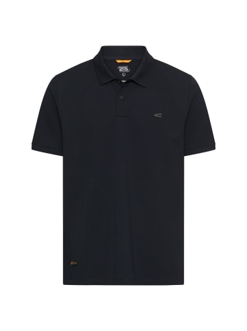 Camel Active Poloshirt mit Kontrastdetails in Dunkelblau