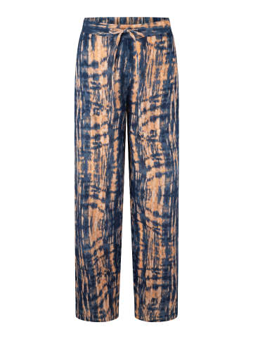 Linga Dore Linga Dore Nachtwäsche Set in Tie dye dark denim/apricot