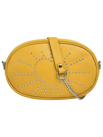 Cluty Gürteltasche echt Leder in gelb