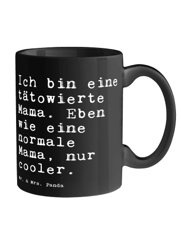 Mr. & Mrs. Panda Mug Ich bin eine tätowierte... mit Spruch in Schwarz