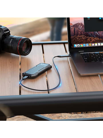 Orico OXS2C3-G2 M.2 NVMe/SATA SSD USB-C 3.2 Taktischer verstärkter Disk-Caddy