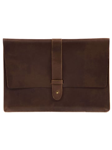 Buckle & Seam Aspen Laptophülle Leder 33 cm in brown