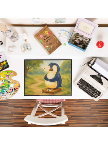 Mr. & Mrs. Panda Schreibauflage Pinguin Diät Design ohne Spruch in Weiß