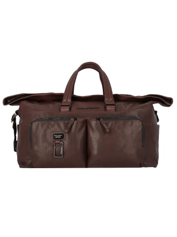 Piquadro Harper Weekender Reisetasche Leder 52 cm in dark brown