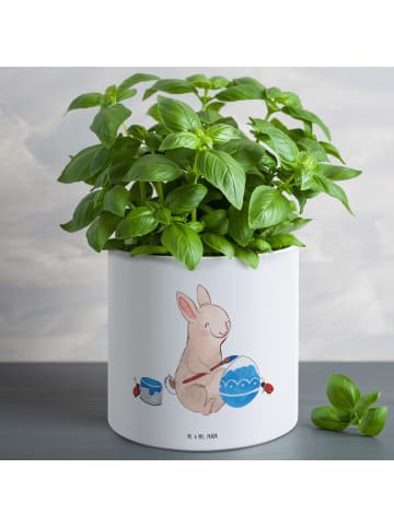 Mr. & Mrs. Panda XL Blumentopf Hase Marienkäfer ohne Spruch in Weiß