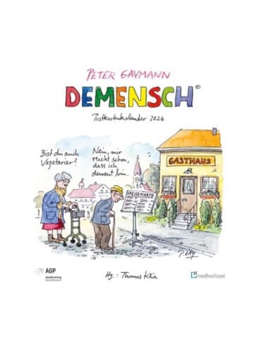 Medhochzwei Verlag Kalender - Demensch. Postkartenkalender 2026