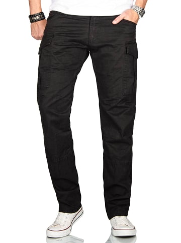 Alessandro Salvarini Hose Stretch Chino AS032 in Schwarz