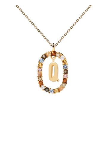 PDPAOLA Halskette Your Letter Q in gold