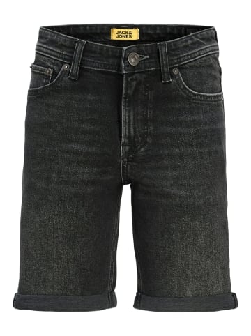 JACK & JONES Junior Regular Fit Jeansshorts JJIRICK in Schwarz