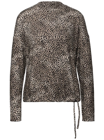 Street One Shirt in taupe schwarz