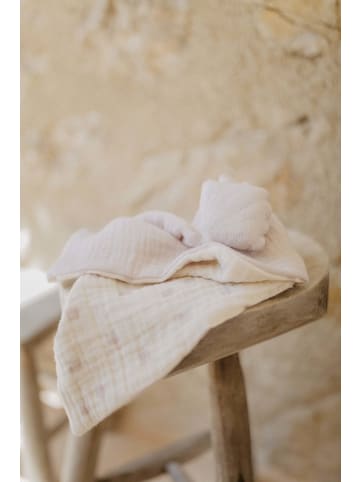 leevje Baby Kuscheltuch aus Musselin 'seashell' in rosa