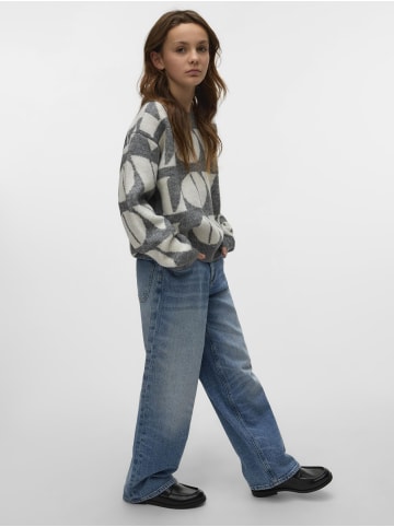 Vero Moda Girl Strickpullover in Medium Grey Melange