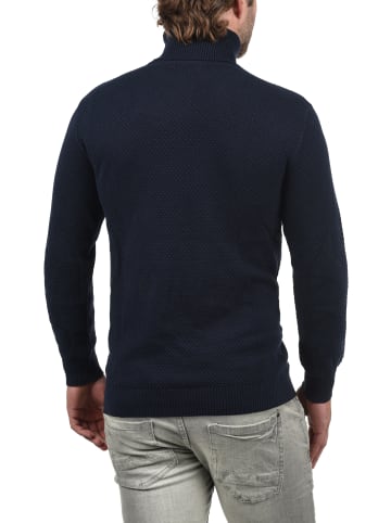 !SOLID Rollkragenpullover SDKarlos 21102717ME Strickpullover mit Perlstrickmuster in Blau