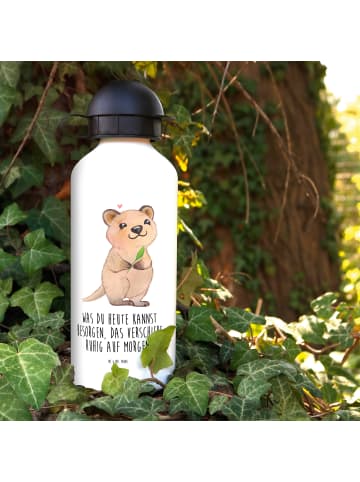 Mr. & Mrs. Panda Trinkflasche Quokka Happy mit Spruch in Weiß