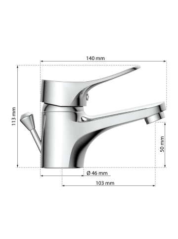 Eisl VERONA Waschtischarmatur, Chrom