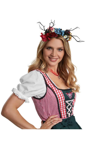 tectake Mini-Dirndl Berchtesgaden Modell 2 in rot/weiß