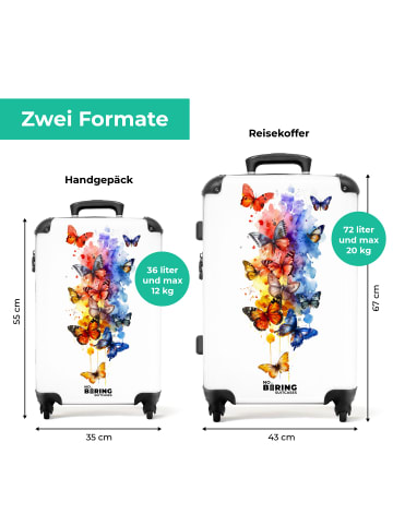 NoBoringSuitCases Suitcase, Handgepäck, Koffer, Trolley, Reisekoffer Schmetterlingsdesign