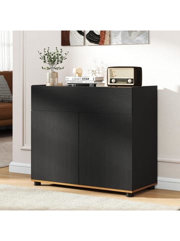 COSTWAY Sideboard 80x35x70 cm in Schwarz