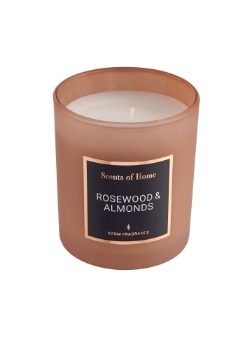 Butlers Duftkerze Rosewood & Almond mit Sojawachs SCENTS OF HOME in Braun-Bronze