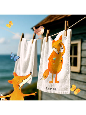 Mr. & Mrs. Panda Gästehandtuch Fuchs Lord ohne Spruch in Weiß